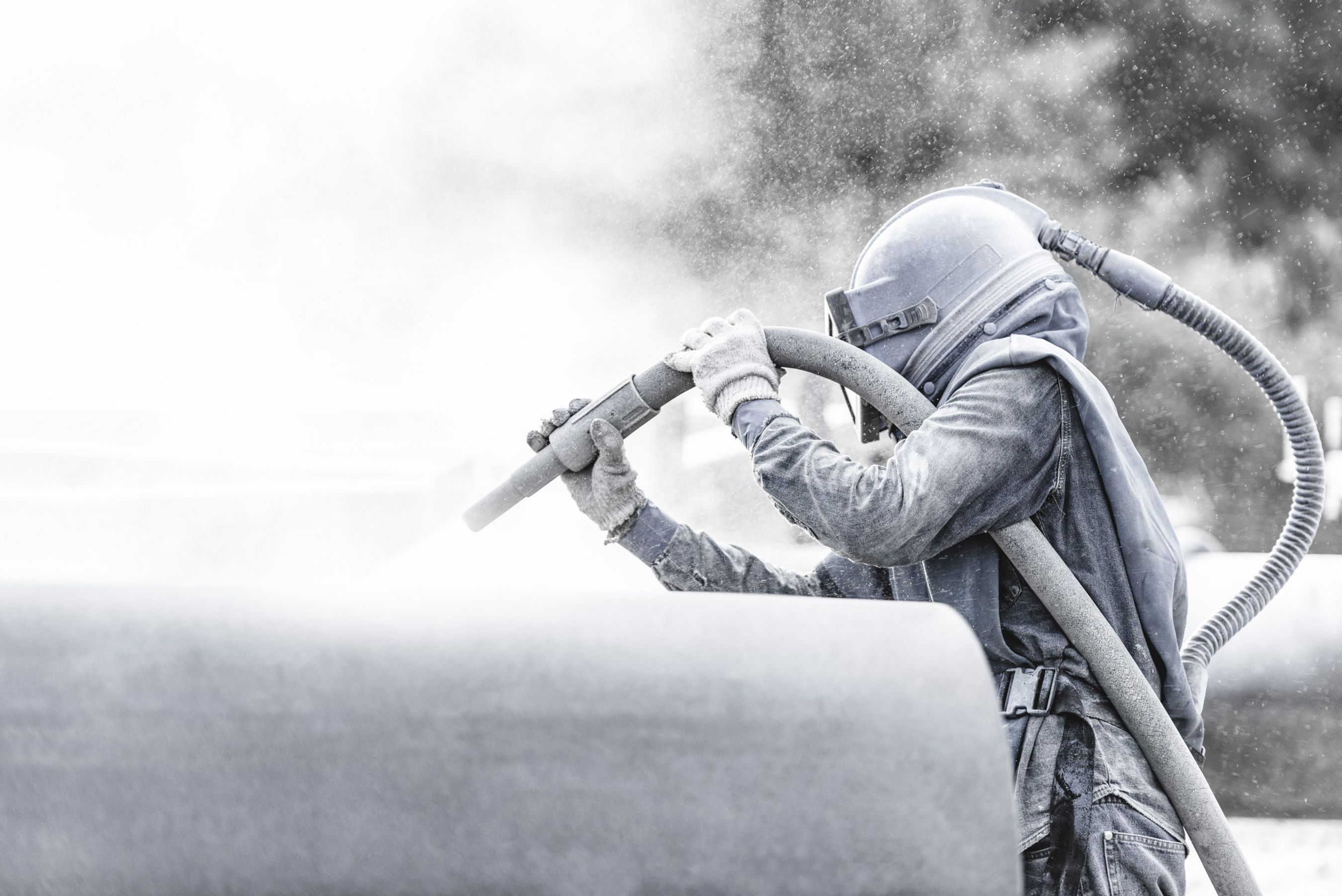 Glasperlenstrahlen, Sandstrahlen, Oberflächenbehandlung, Oberflächenveredelung