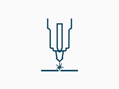 Piktogramm Laserschneiden